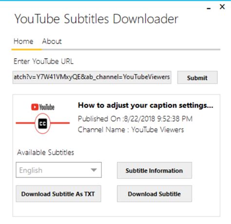 It supports multiple video formats, including MP4, FLV, WMV, MOV, and more. . Youtube caption downloader